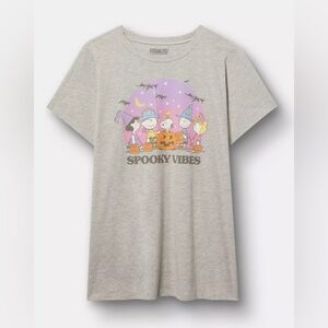 Torrid Peanuts Halloween Graphic Tee Size 1 (1X / 14-16)
